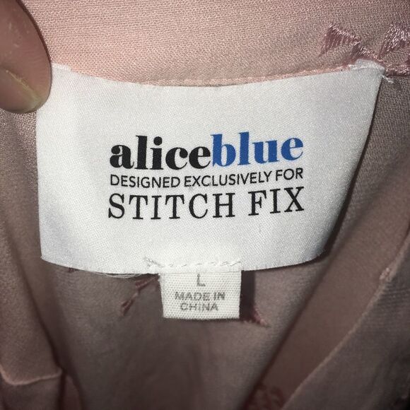 Alice Blue for Stitch Fix V-neck Blush blouse - Picture 3 of 3